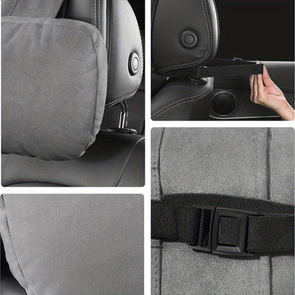 2 Pieces Car Headrest Set Luxury Neck Pillows for Driver Passenger Comfort