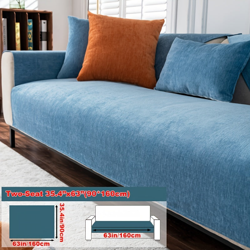 Chenille Sofa Cover for 1-4 Seater All-Season Pet-Friendly Non-Slip Machine Washable