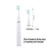 Kattalar uchun 5 ta yumshoq sochli tish cho'tkasi boshlari, qulay tutqich bilan