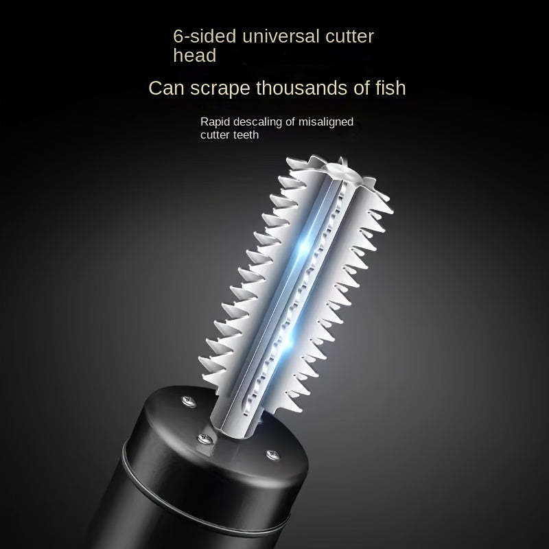 Remover de escamas de pescado eléctrico, herramienta de cocina recargable por USB para agua dulce y salada