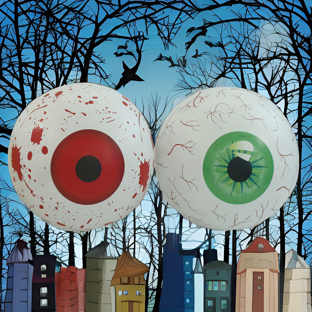 Inflatable Halloween Eyeball Decoration Large PVC Spooky Yard Garden Party