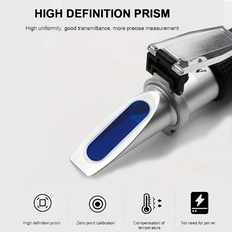 Refractómetro automotriz digital 4 en 1, portátil sin batería, para urea, anticongelante y electrolito