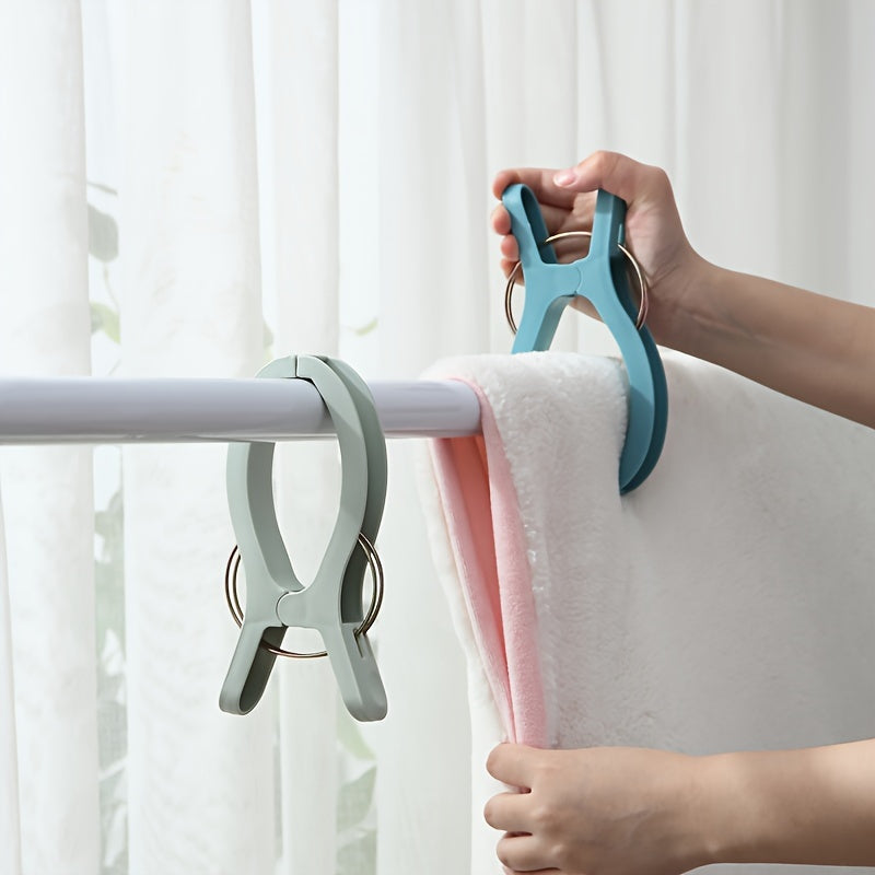 Juego de 6 pinzas de ropa de plástico extra grandes a prueba de viento para secar y uso en exteriores