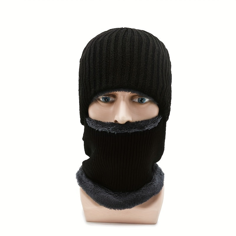 Winter Fleece Ski Mask Balaclava Windproof Head Cover for Men Women