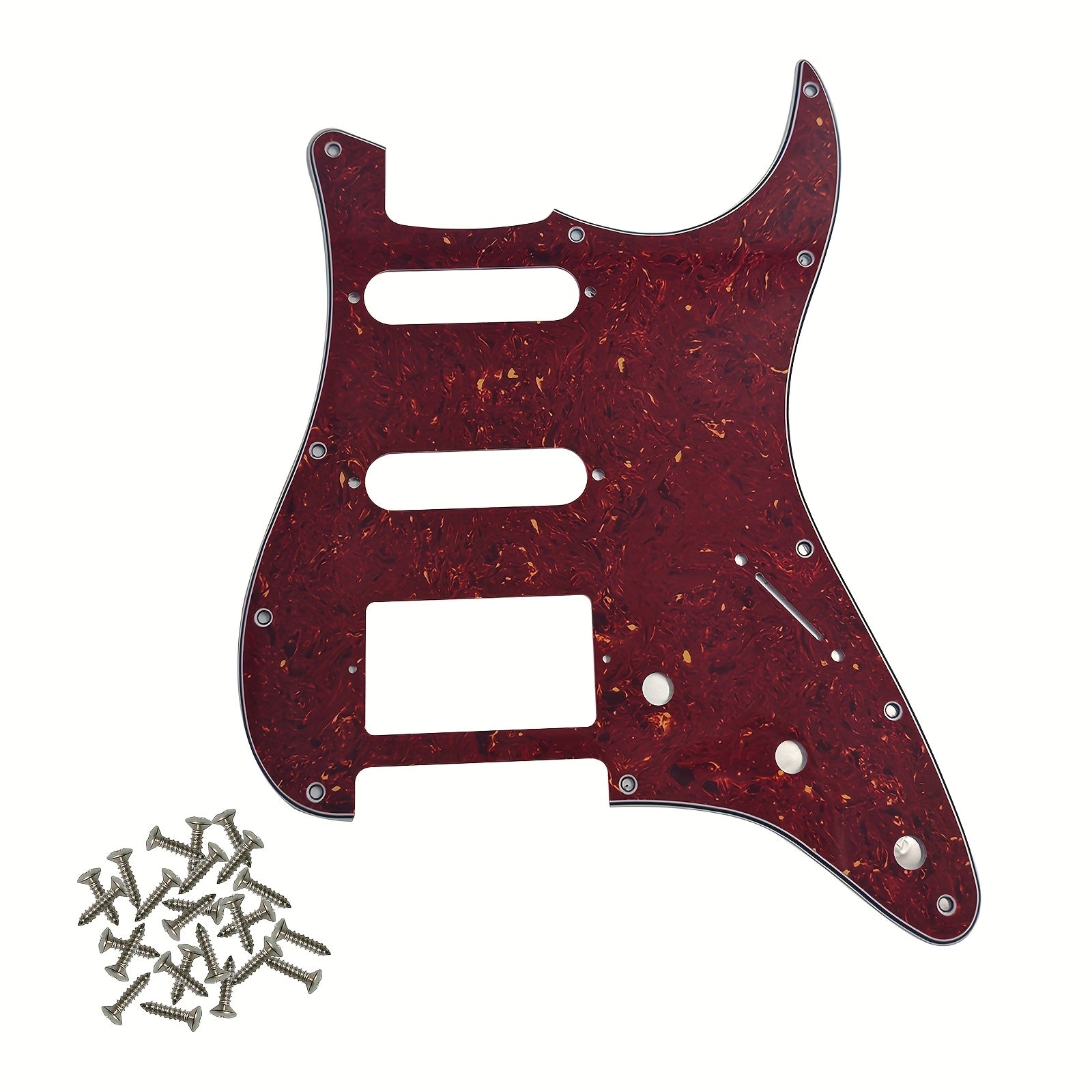 HSS 11-Hole Electric Guitar Pickguard for Standard FD ST Modern Style Guitars Black White Beige