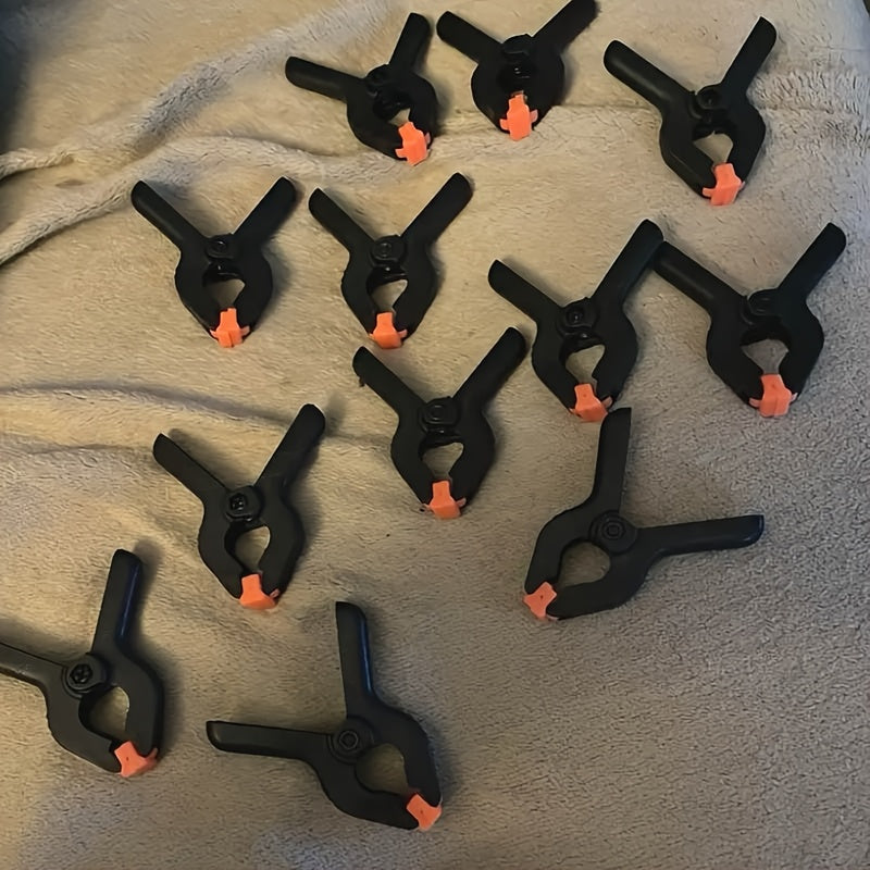 12 ta bahor klamplari, kichik plastmassa fon kliplari, fotografiya hunarlari va yog'och ishlash uchun