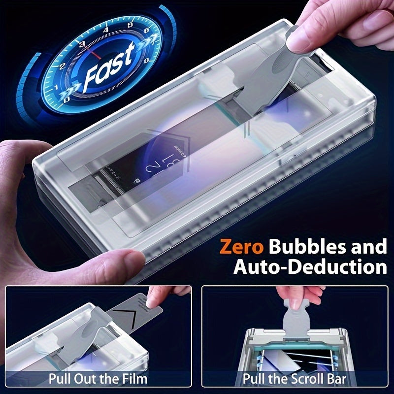 Защитное стекло для Samsung Galaxy S25 Ultra, S24 Ultra, S23 Ultra, S22 Ultra с характеристиками 9H против подглядывания, против царапин, против столкновений и против отпечатков пальцев. Дизайн без верхнего покрытия предотвращает