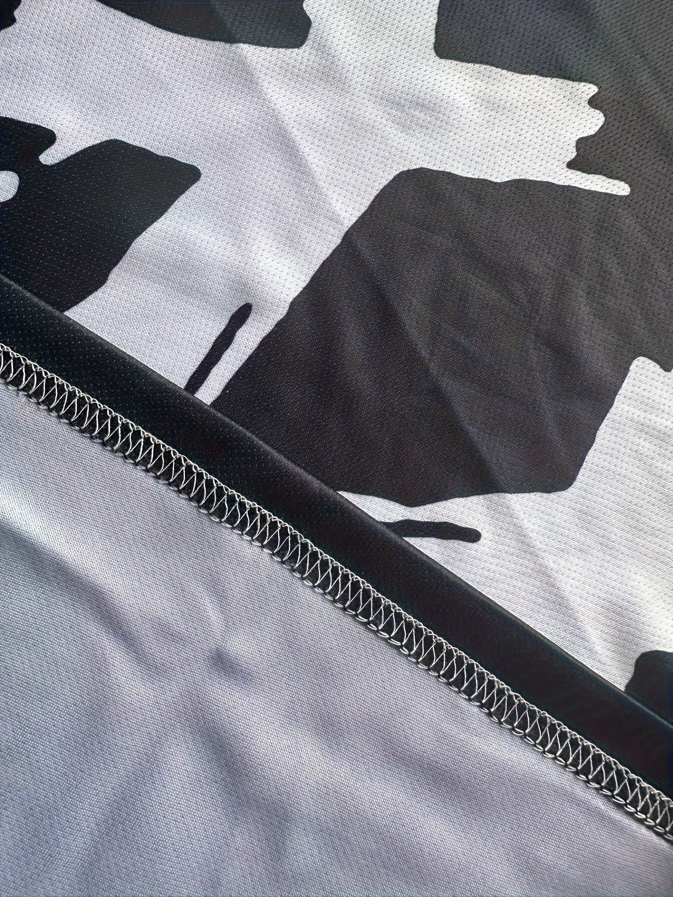 Plus Size Men's T-Shirt and Shorts Set with Smile Face Graphic for Summer Outdoor Sports