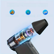 Qora portativ yuqori samarali havo purkagich tashqi sayohat, qor, suv, hayvonlar va jun uchun