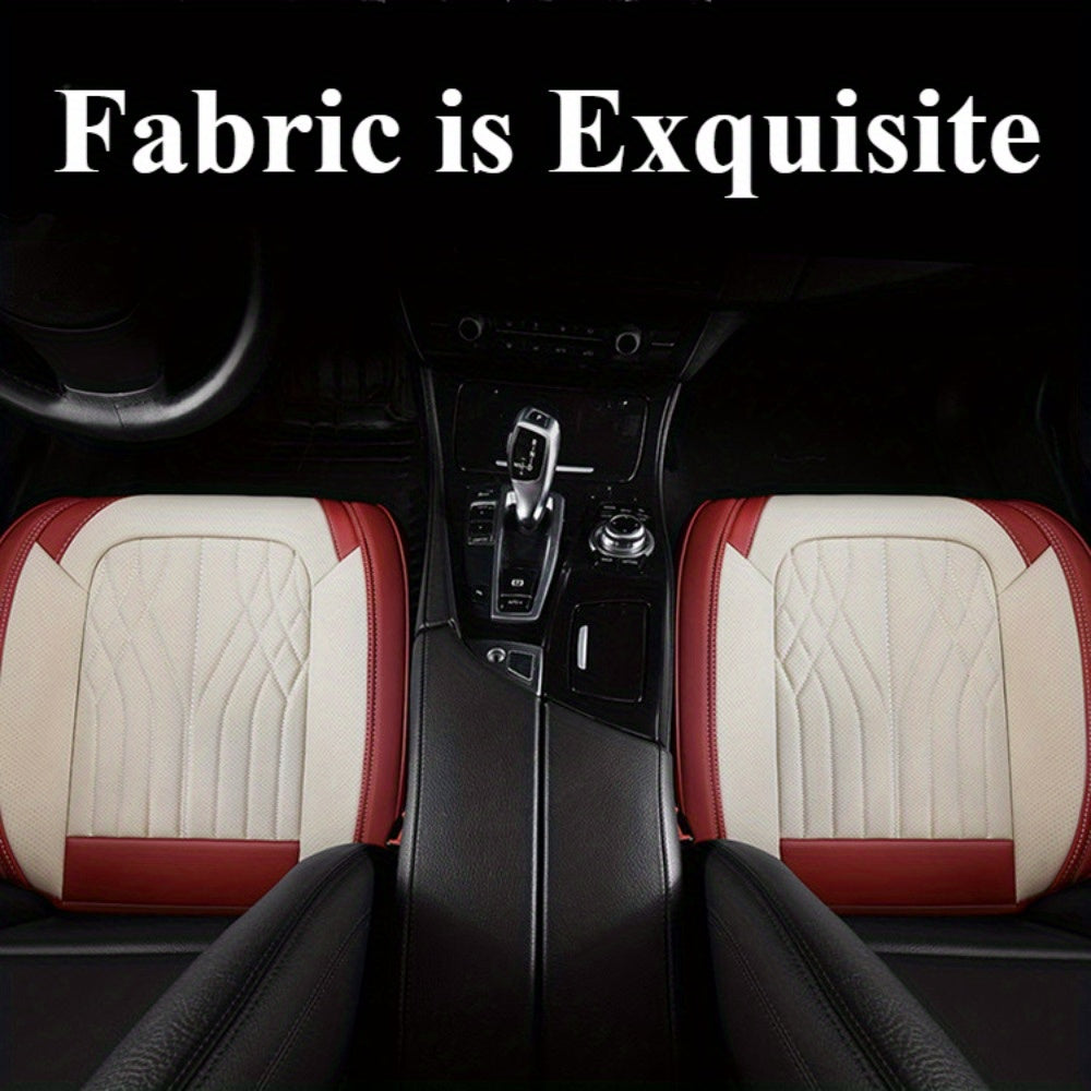 Universal Car Seat Cushion Set 1/2/3 Pcs Breathable PU Leather Non-Slip