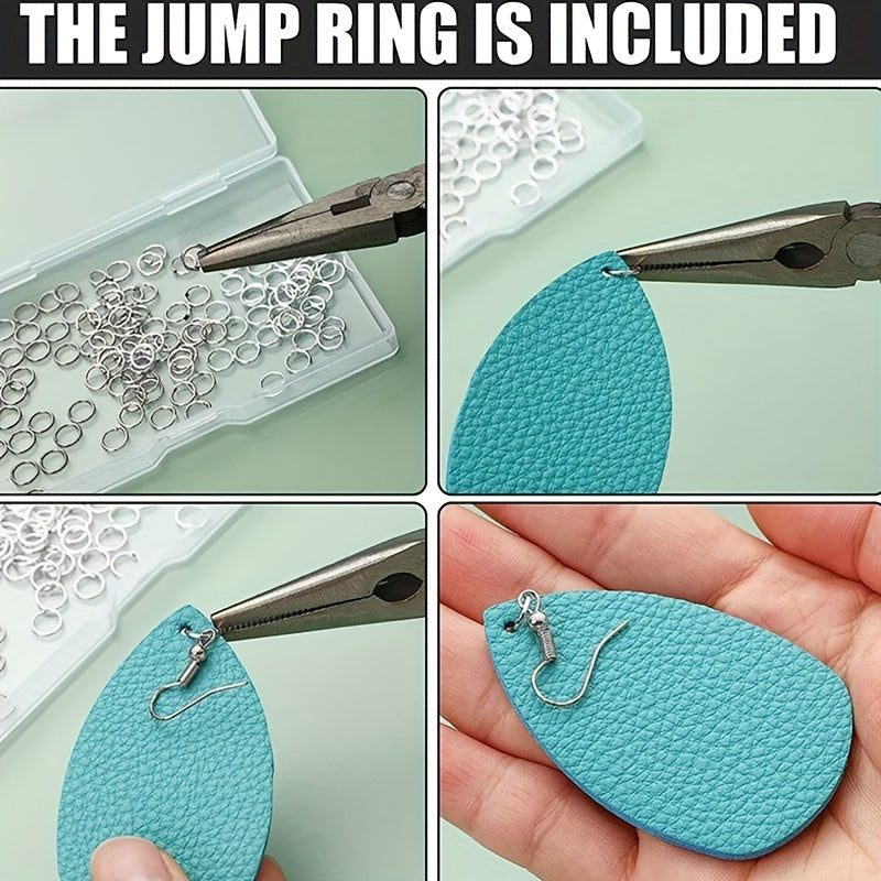 Earring Making Kit with Beads Hooks Jump Rings and Pliers for Jewelry Making