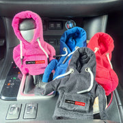 Universal Car Gear Shift Knob Cover Hoodie Leather Manual Handle Decoration
