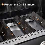 Крышка для удержания тепла из керамической стали для грилей Charbroil