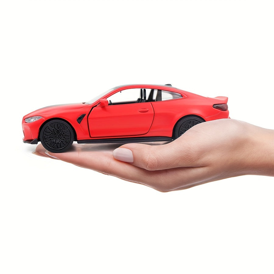 1:36 Scale Alloy Die-Cast BMW M4 CSL Sports Car Model Pull-Back Toy for Boys