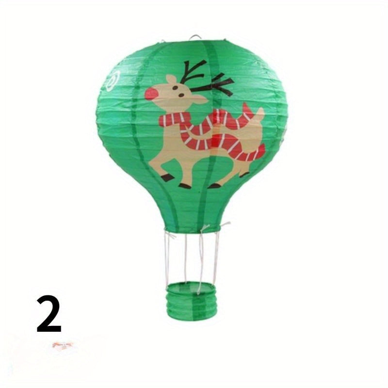 30.48 cm Santa Claus Elk Paper Lantern for Xmas Decorations and Party Supplies