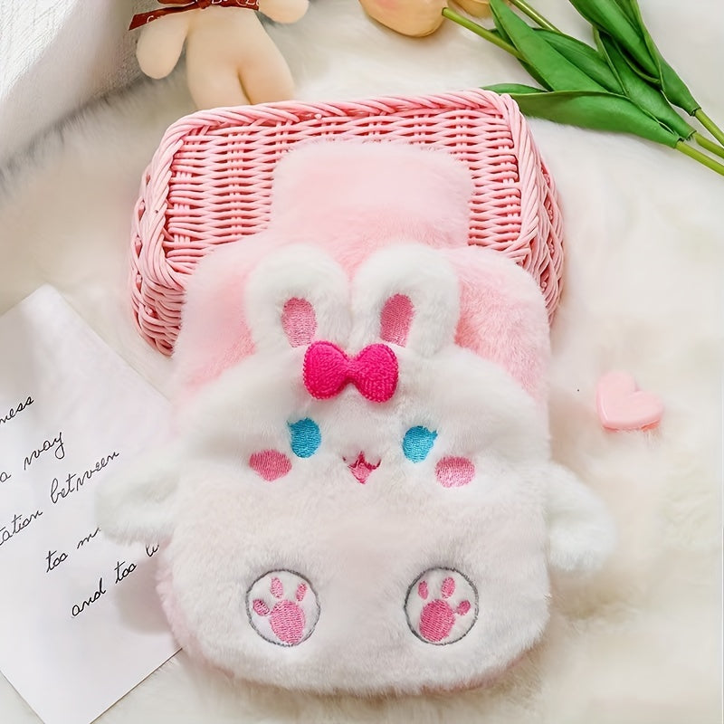 Plush Hot Water Bottle with Detachable Cover for Home and Kids Use