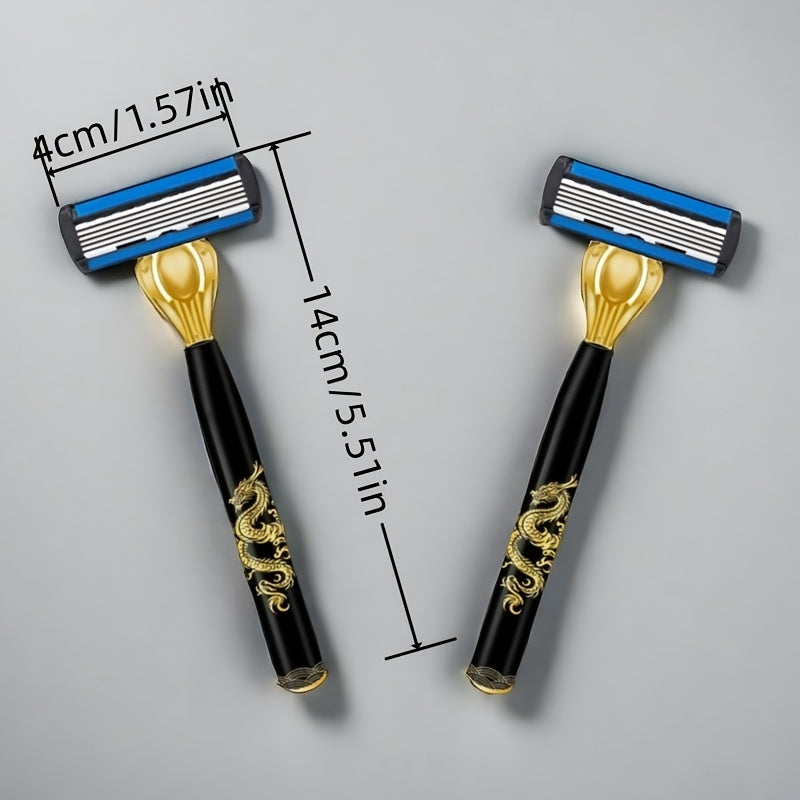 Manual Shaving Razor Set Stainless Steel 12-Layer Cartridges 6-Layer Blades