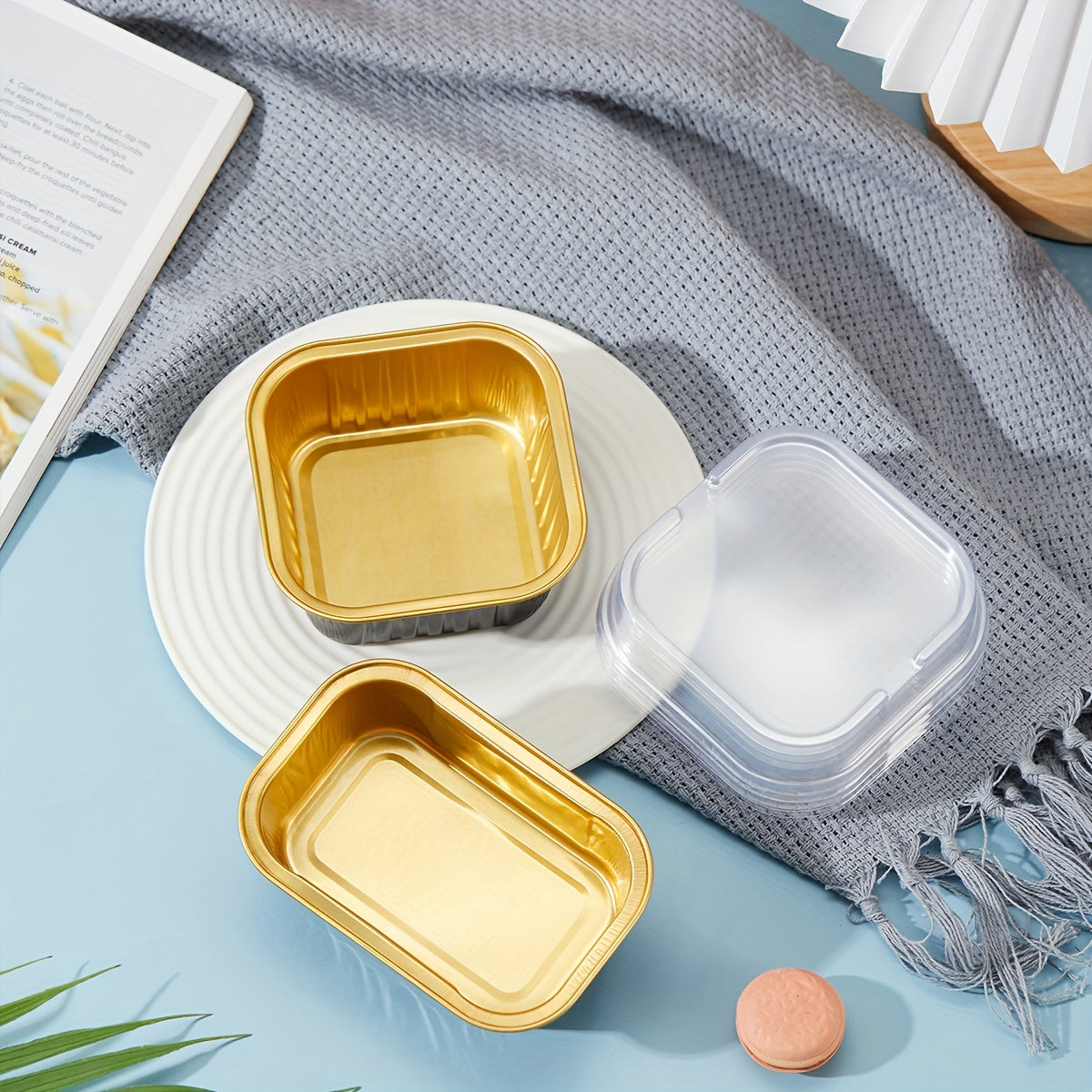 Disposable Mini Loaf Pans with Lids Set of 10 20 30 5oz Aluminum Foil Baking Tins for Mini Cakes Brownies Bread Black Gold