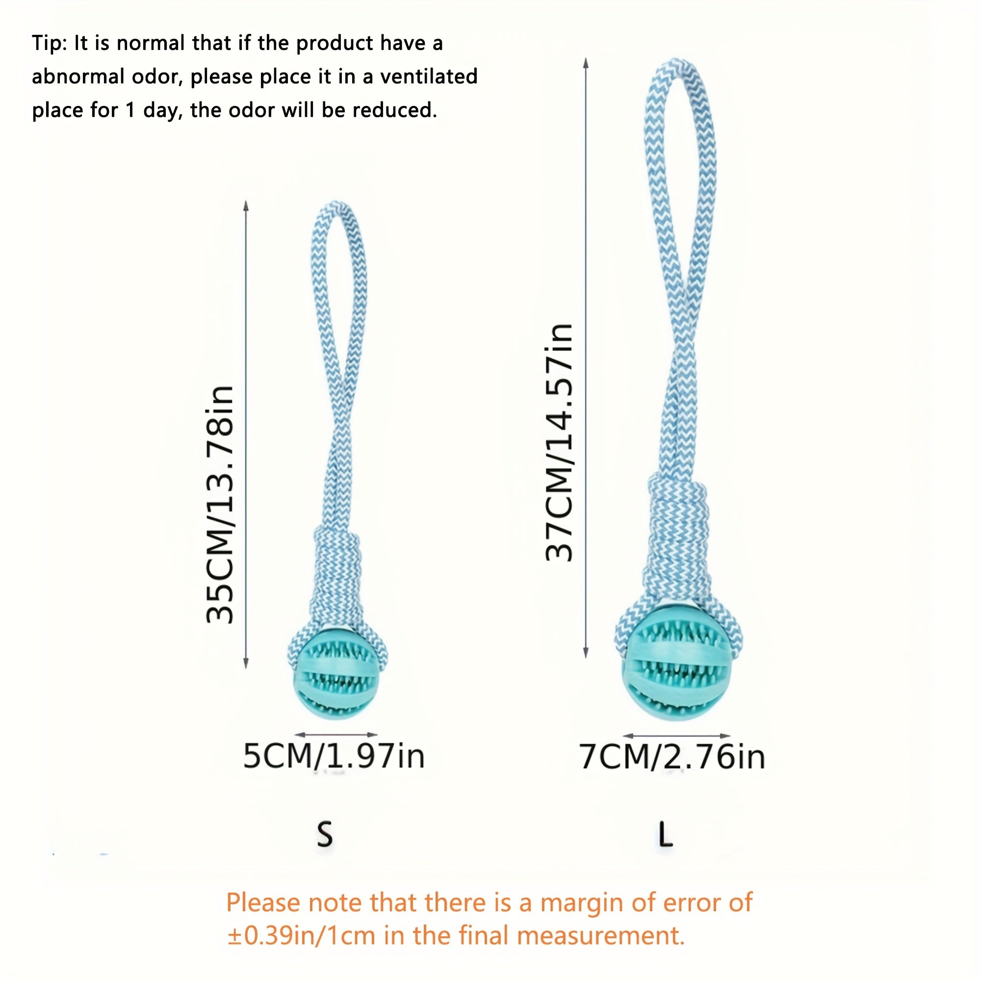 Durable Dog Toy with Braided Rope Knot and Handle for Chew Training Tug and Fetch