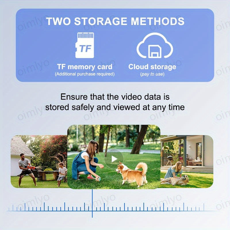 2MP Ultra HD WiFi Security Camera with 2-Way Audio Night Vision Pan-Tilt Tracking Waterproof