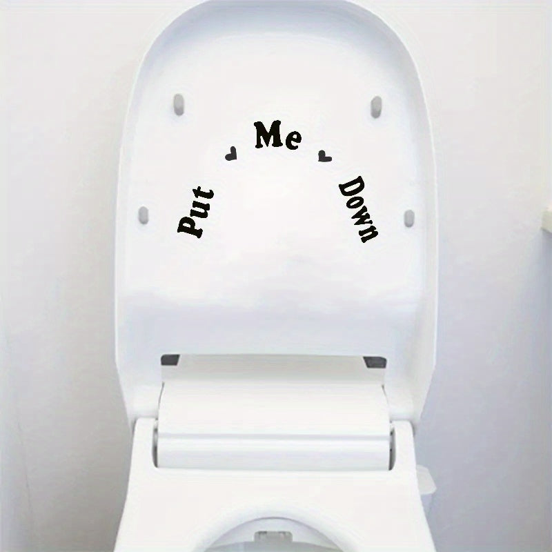 Toilet Decal Sticker for Bathroom Bathroom Decoration Remind Sticker