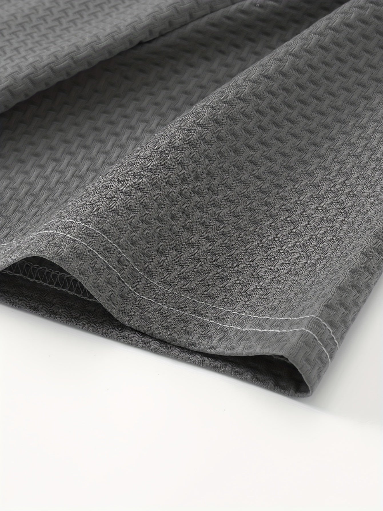 Мужская короткая рубашка для гольфа из нейлона с геометрическим узором, летняя повседневная