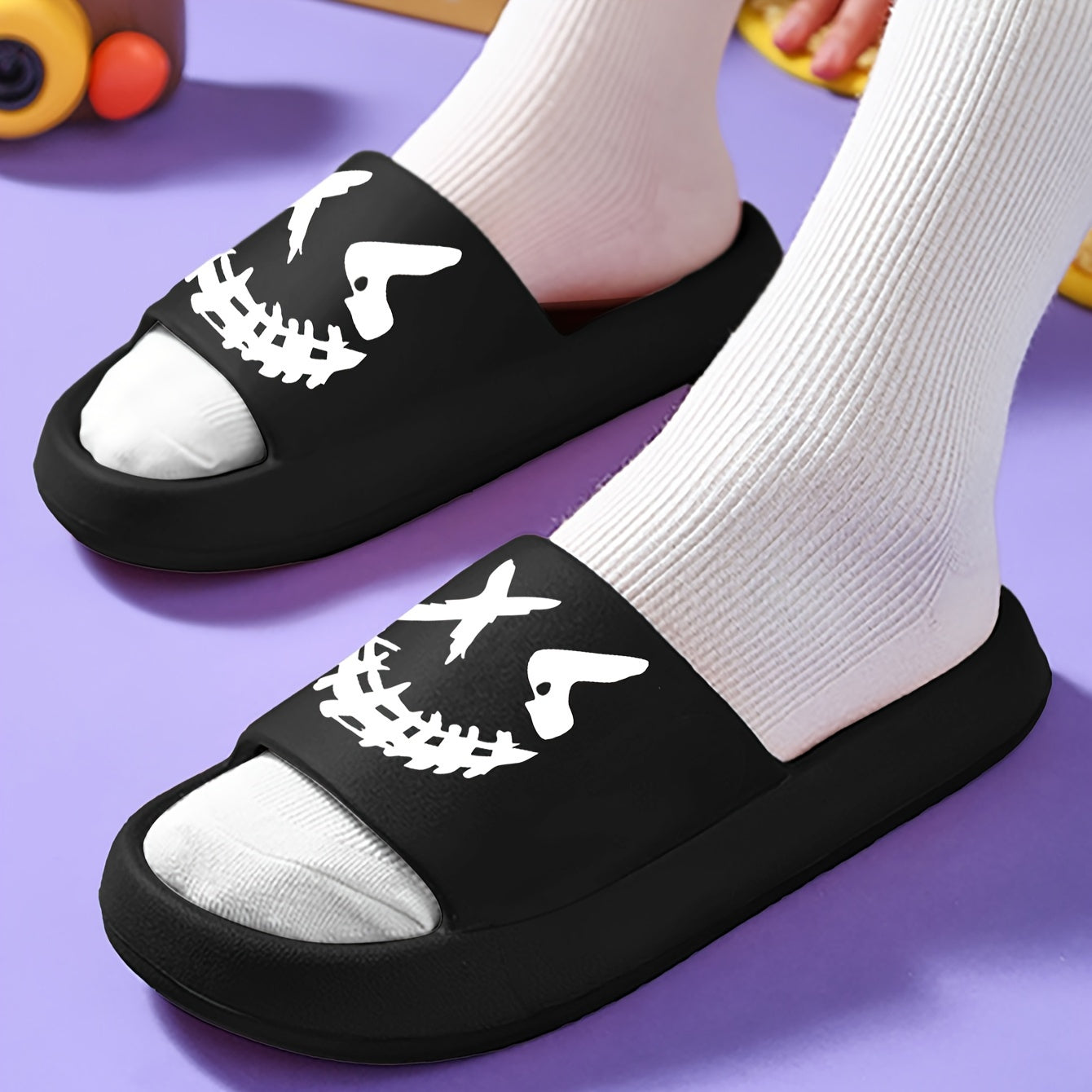 Open-Toe Boys Slippers All-Season Lightweight EVA Casual Indoor Outdoor