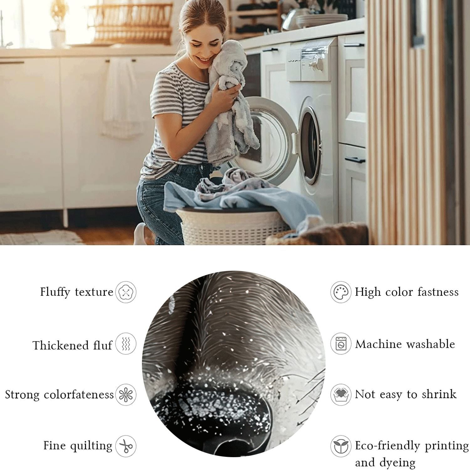 Cozy Wolf Print Flannel Throw Blanket for African Girls Daughters and Granddaughters