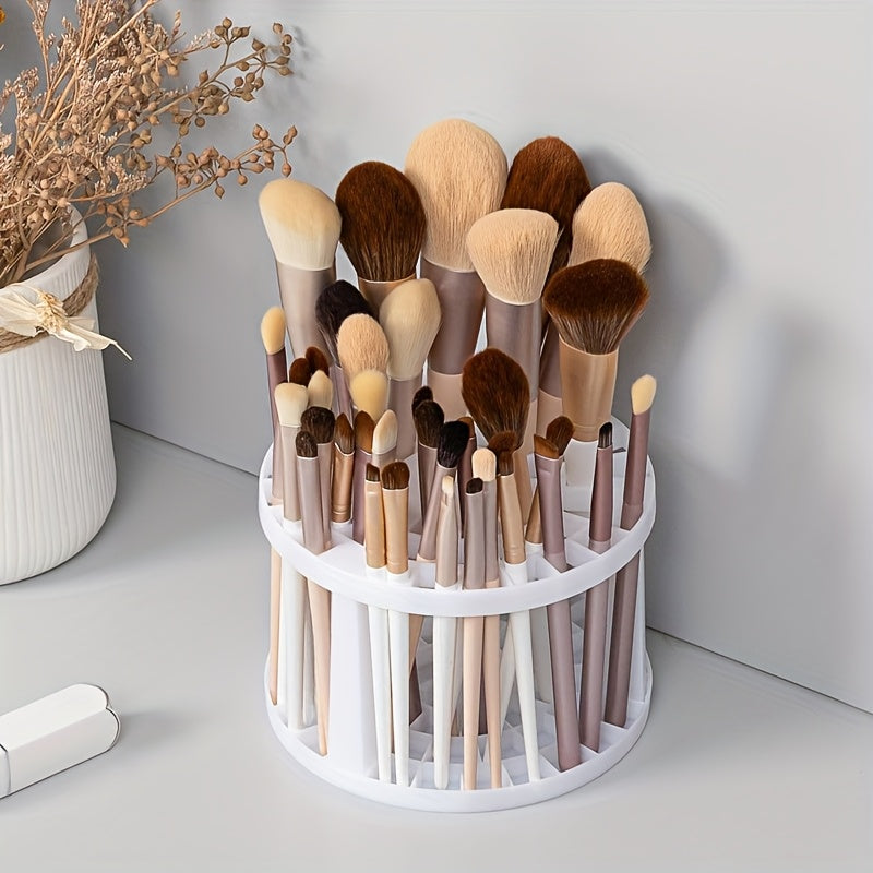 Circular Brush Storage Rack for Pencils Pens Makeup Brushes Countertop Organizer