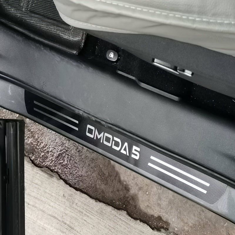 4 dona zanglamaydigan po'latdan yasalgan eshik to'shagi himoyasi Omoda5 uchun eshik himoyasi