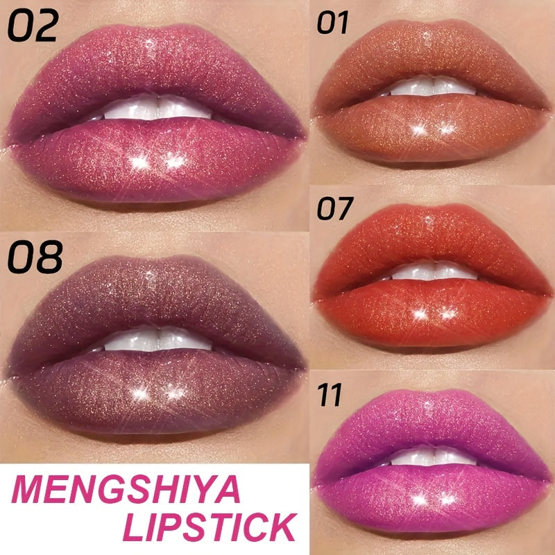 Mujer lápiz labial brillante, hidratante, a prueba de agua y de larga duración