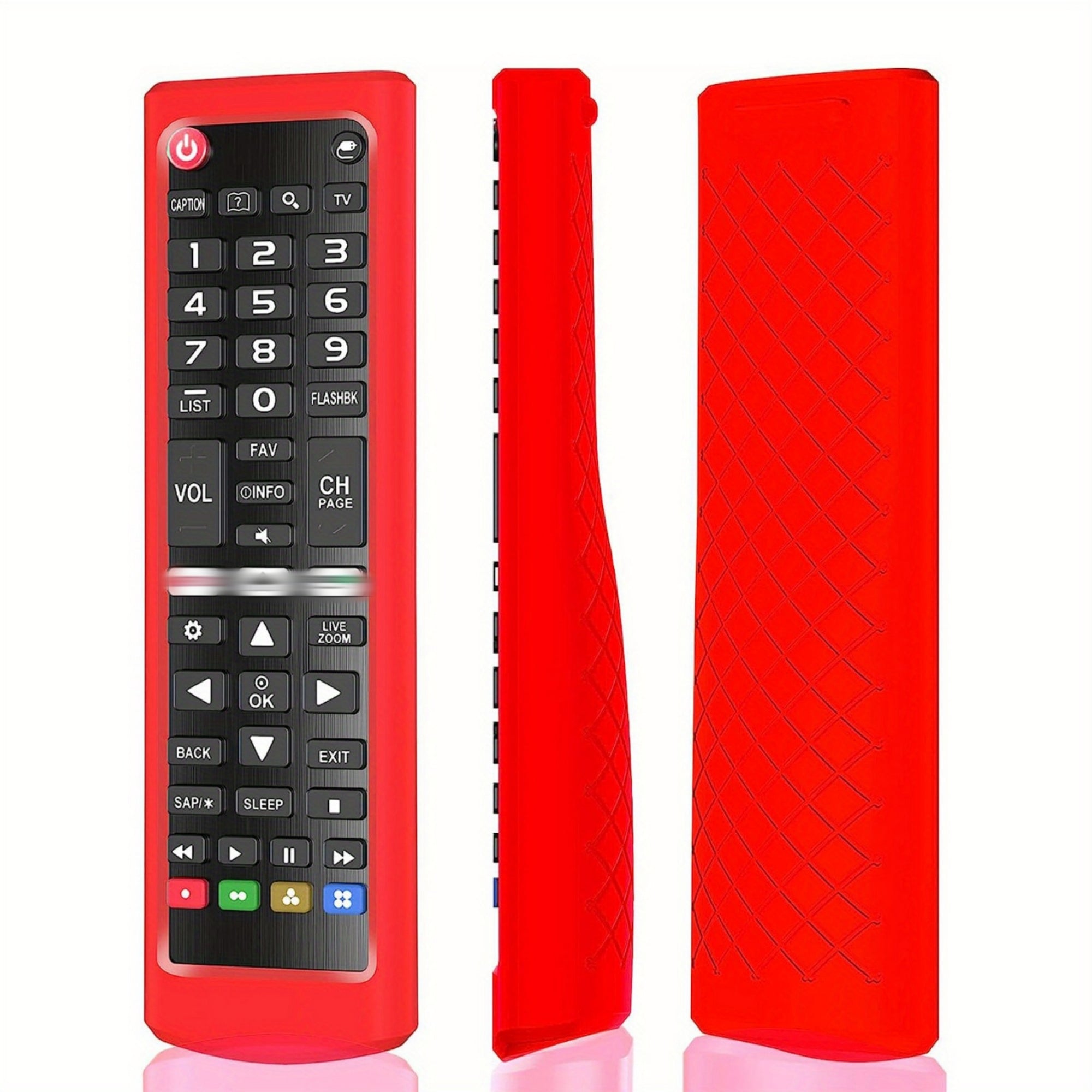 Silicone Remote Control Cover for Smart TV Remote Durable Non-Slip Easy to Install