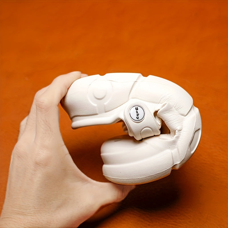 Kids' Beige Lightweight EVA Clogs for Boys and Girls All-Season Non-Slip Indoor Outdoor