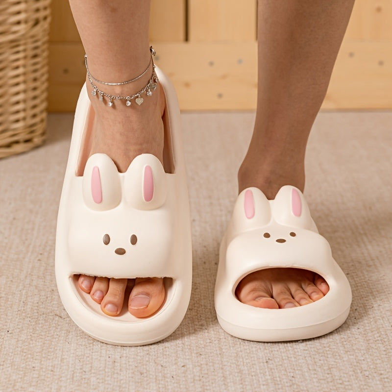 Unisex Cartoon Bunny Slippers Soft Indoor Outdoor Cozy All Seasons