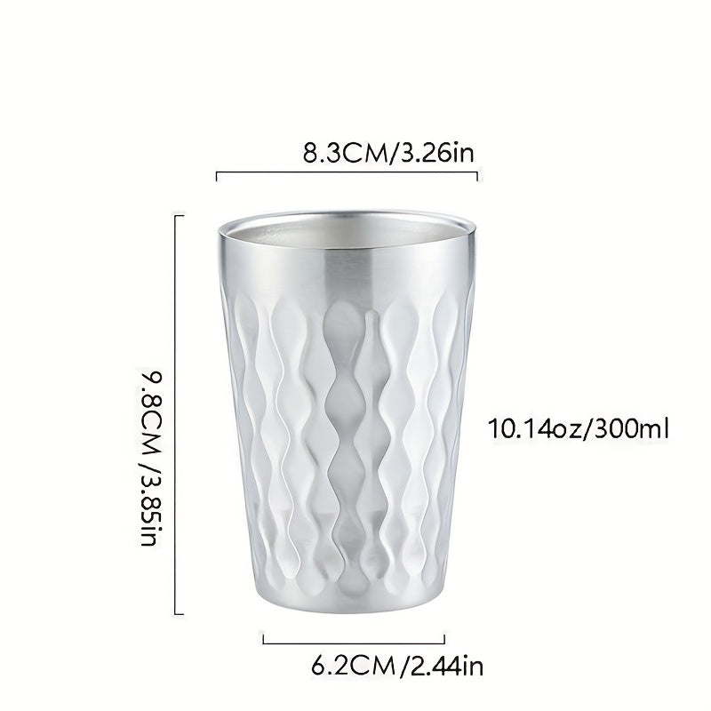 Stainless Steel Cups for Men and Women, Reusable, Durable, 12oz