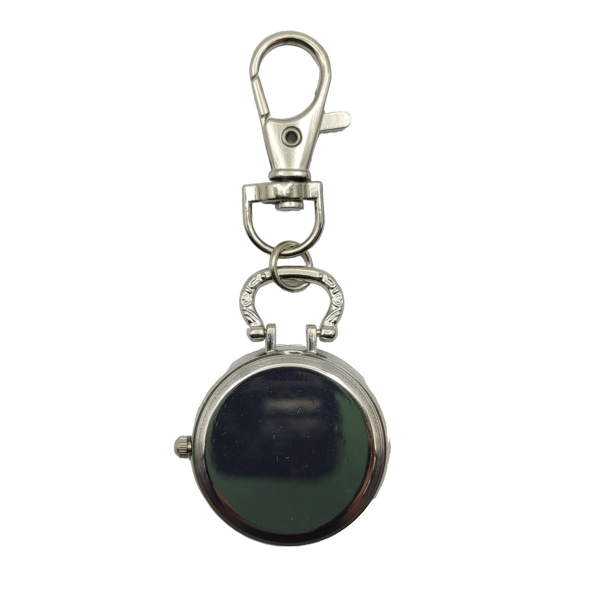 Retro Digital Pocket Watch Keychain with Nurse Style Quartz Watch for Students