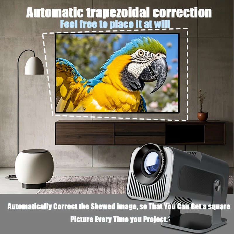 Портативный 4K Ultra HD умный проектор с автоматической коррекцией для домашнего кинотеатра