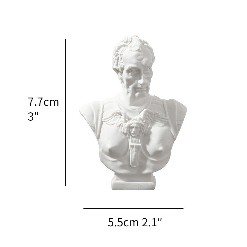 Миниатюрная греческая бюст-скульптура, маленькая реплика фигур древнего Рима и Греции