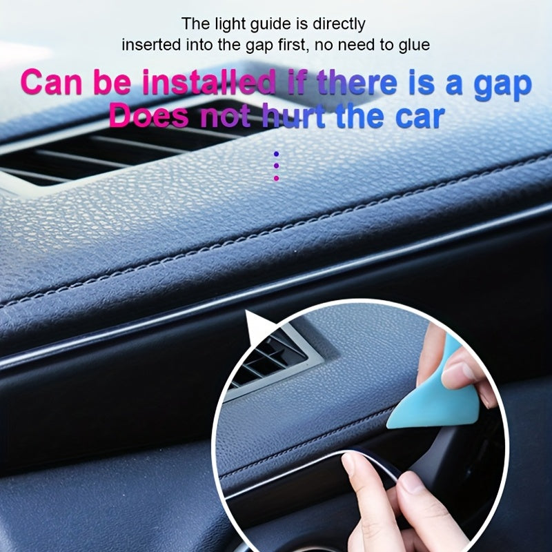 Blue LED Car Interior Lighting Strip Flexible USB Neon Decoration Non Waterproof