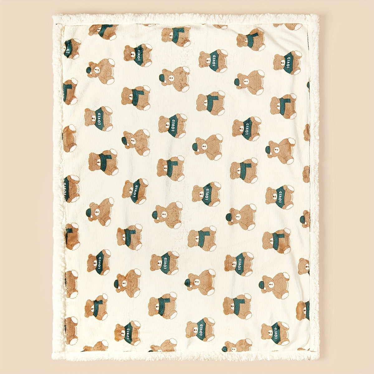 Double Layer Thick Flannel Blanket for Stroller Autumn Winter Gift