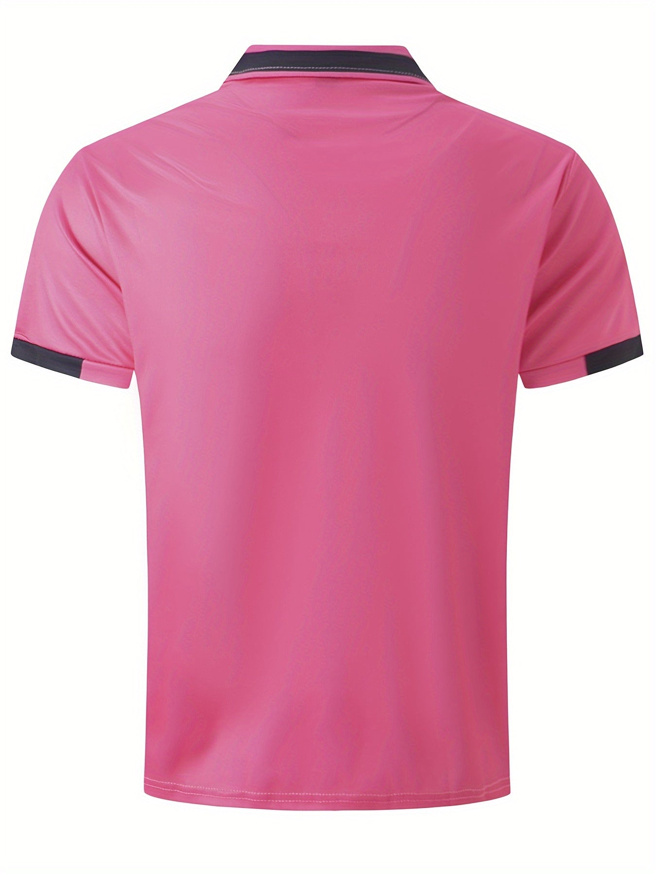 Men's Short Sleeve Shirt with Chest Print and Turnover Collar Summer Casual Polyester