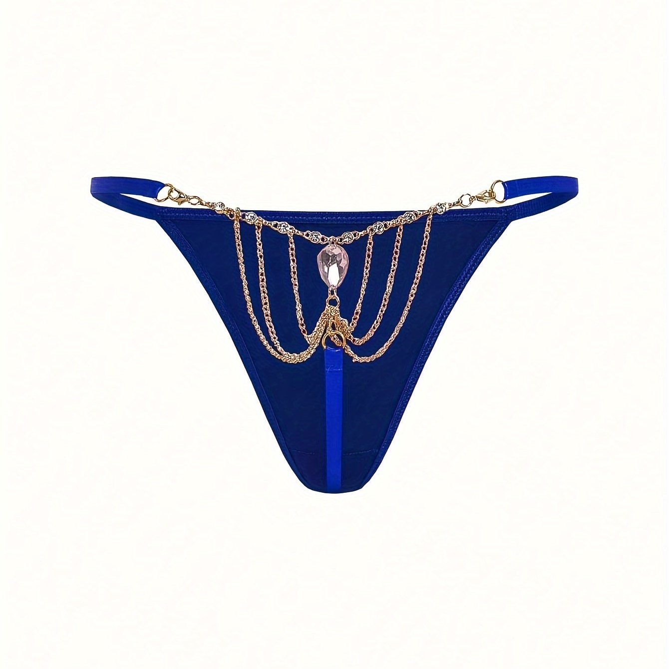 Women's Rhinestone Thong Panties Sexy Lingerie