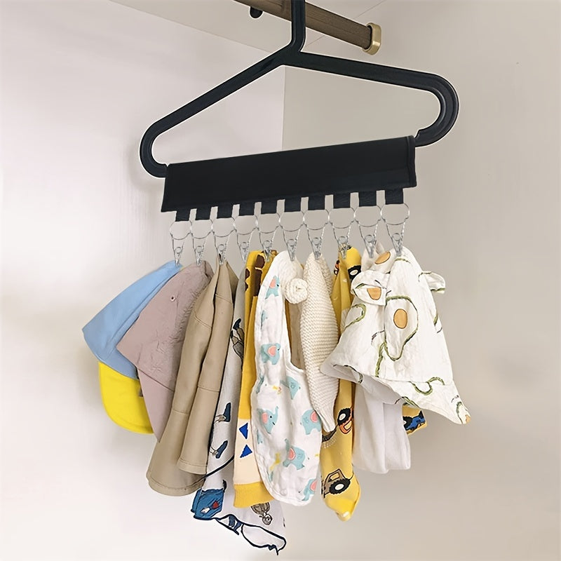 Devordagi 12 ta klipsli buklamali tokcha, shlyapa, paypoq, ichki kiyim uchun saqlash