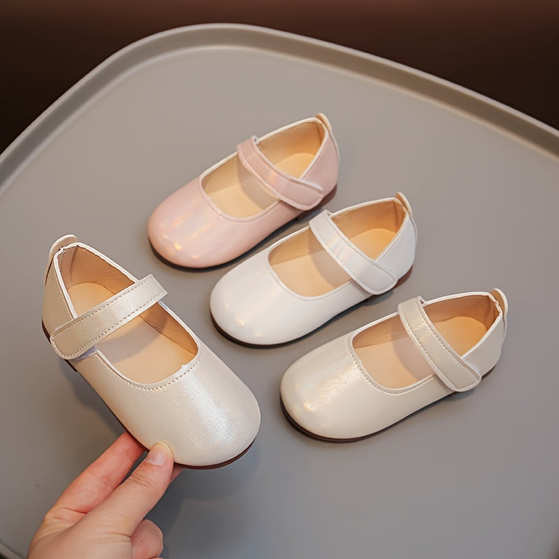 Girls Mary Jane Flats Breathable PU Low Top Casual All-Season