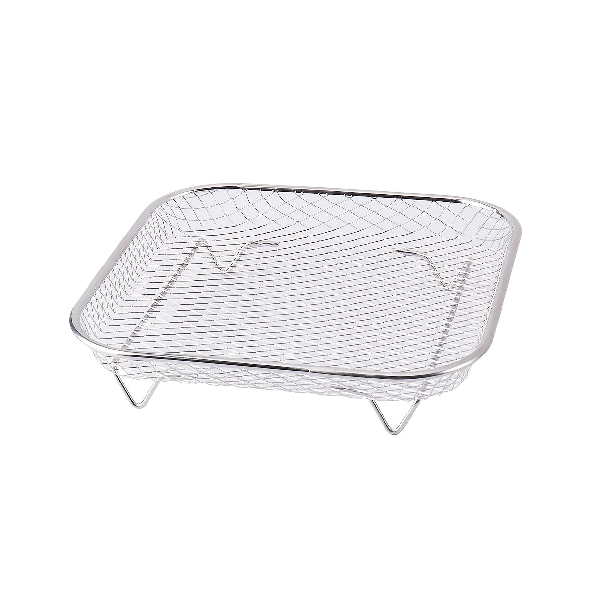 Stainless Steel Grill Air Fryer Accessory with Stackable Oil Drip Trays Reusable Easy to Clean