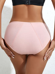 2-Pack High Support Viscose Period Panties Leak-Proof Absorbent Knit Drop Waist