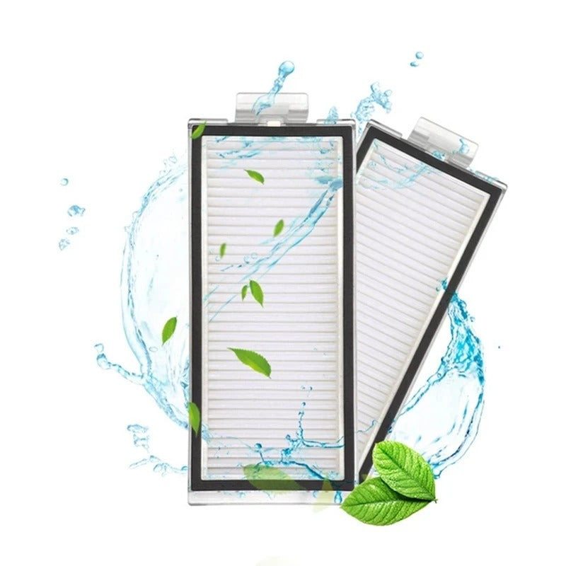 Set of 2 HEPA Filters for Robot Vacuum Cleaners with Floor Attachment Replacement Parts