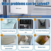 Ice Container Replacement Tray Plastic for Refrigerator Ice Maker