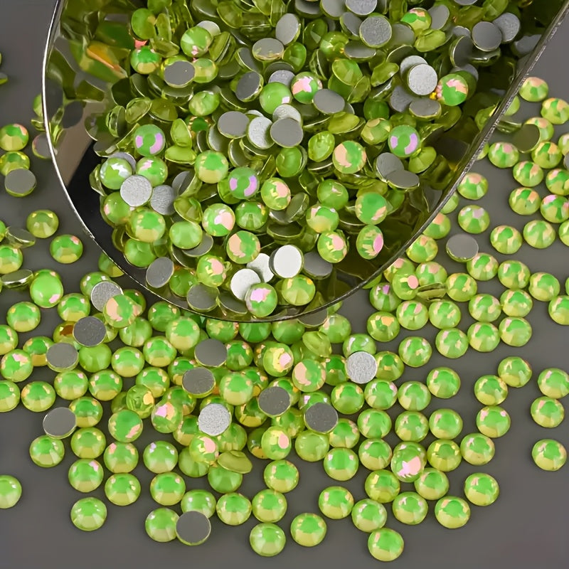 1440 dona rhinestones, tirnoq san'ati va aksessuarlar uchun, shisha toshlar, poyabzal, kiyim, makiyaj sumkalar uchun