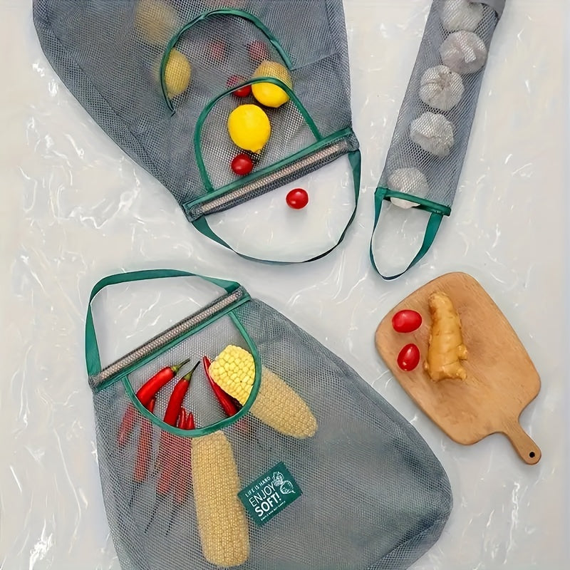 Mesh Kitchen Storage Bag Large Capacity for Fruits and Vegetables